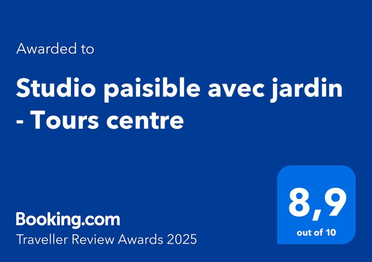 Studio Paisible Avec Jardin - Tours Centre Exterior foto